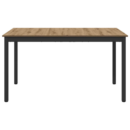 vidaXL Dining Tables 140 x 80 x 75 cm Engineered Wood Artisan Oak