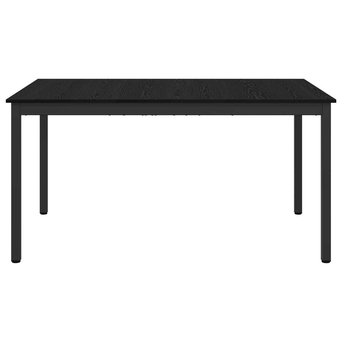 vidaXL Dining Tables 150 x 90 x 75 cm Engineered Wood Black Oak