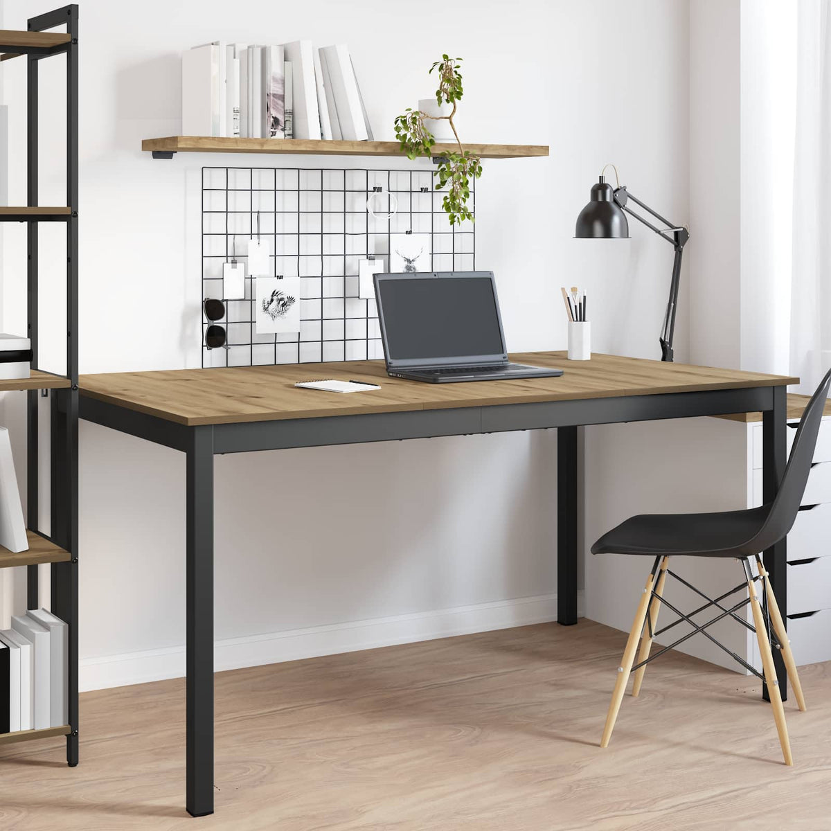 vidaXL Dining Tables 150 x 90 x 75 cm Engineered Wood Artisan Oak