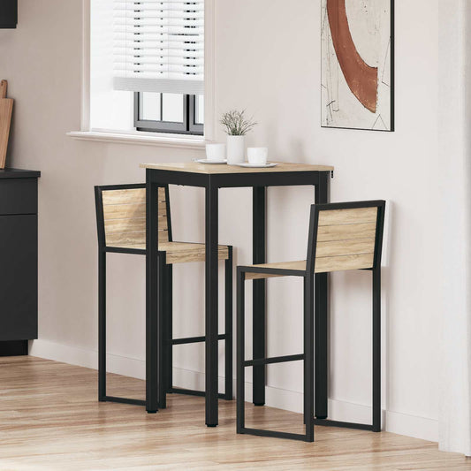 vidaXL Standing Bar Table Engineered Wood Square