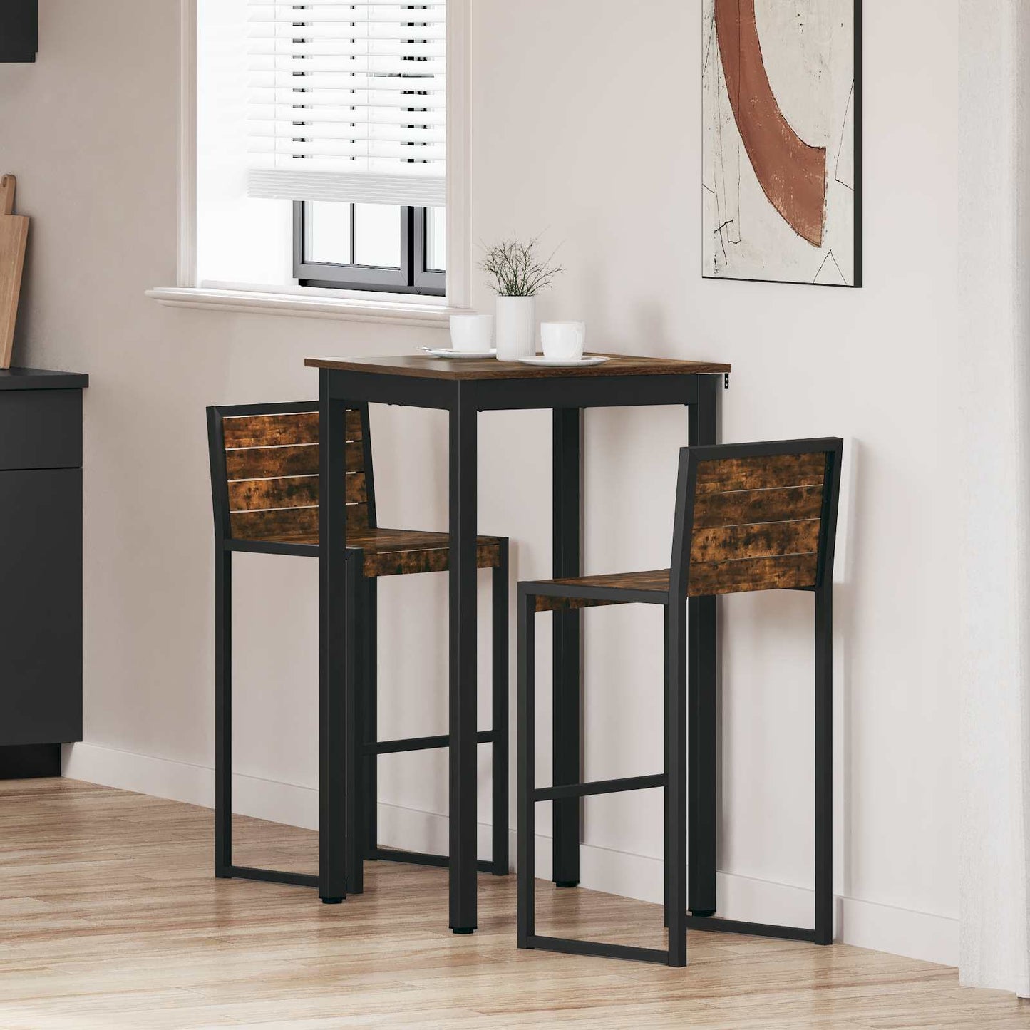 vidaXL Standing Bar Table Engineered Wood