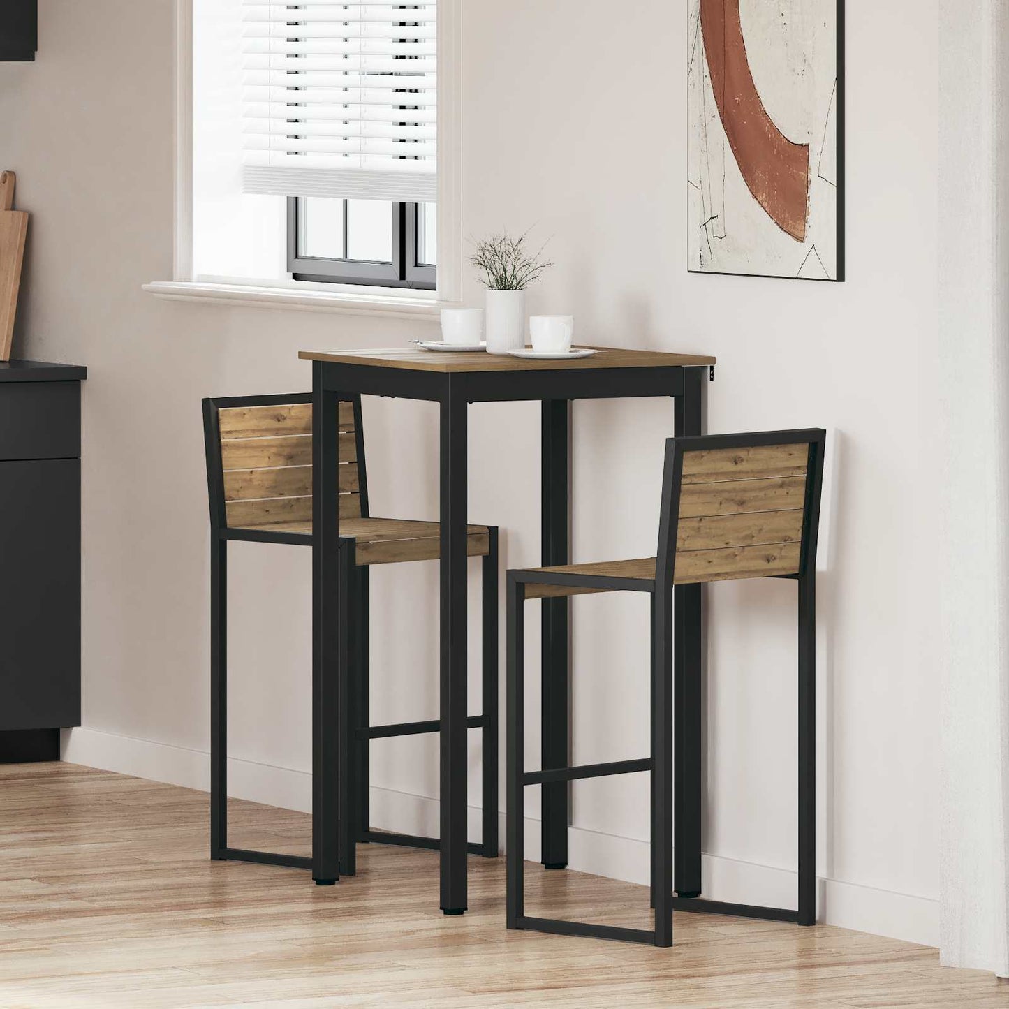 vidaXL Standing Bar Table Engineered Wood