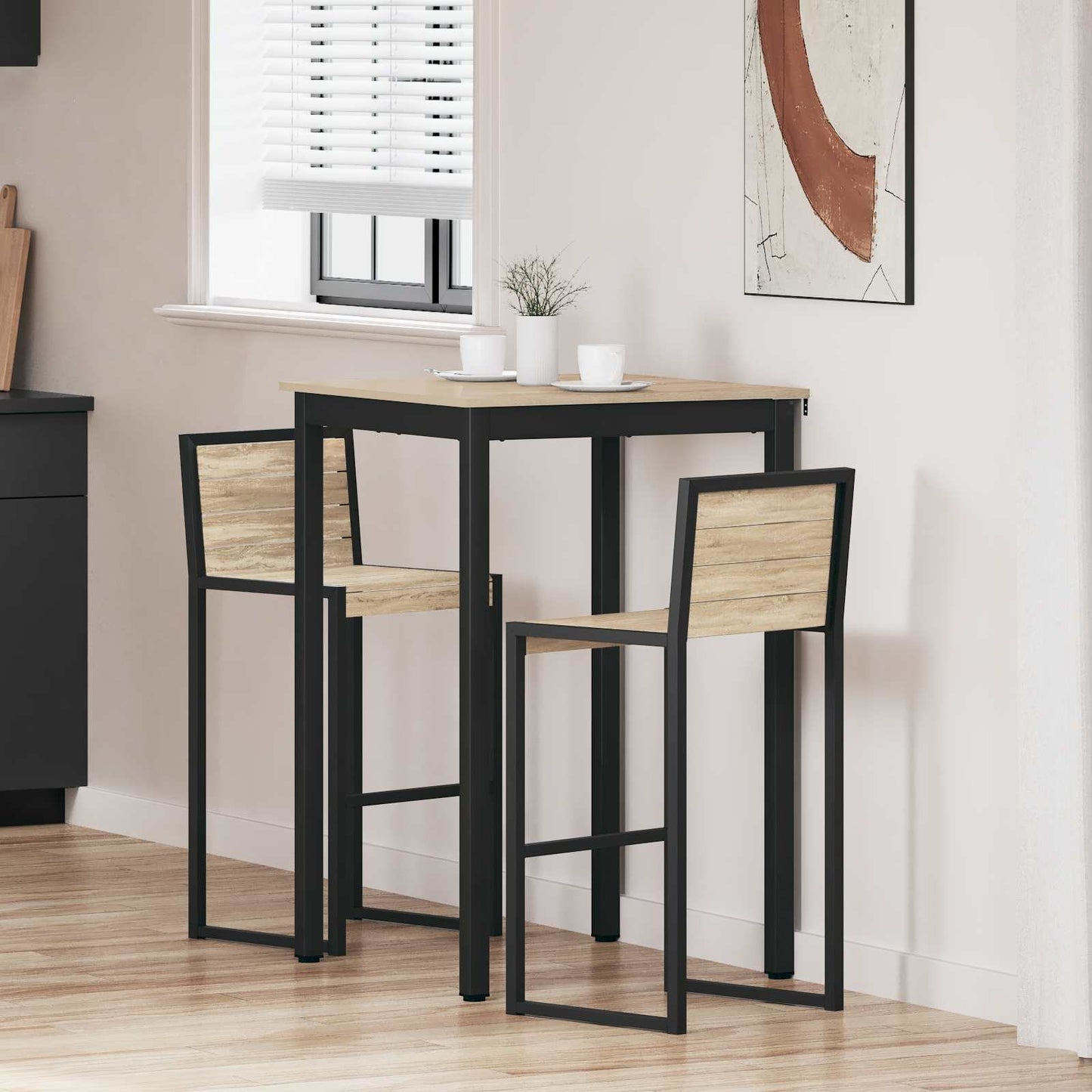 vidaXL Standing Bar Table Engineered Wood
