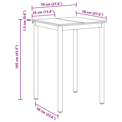 vidaXL Standing Bar Table Engineered Wood