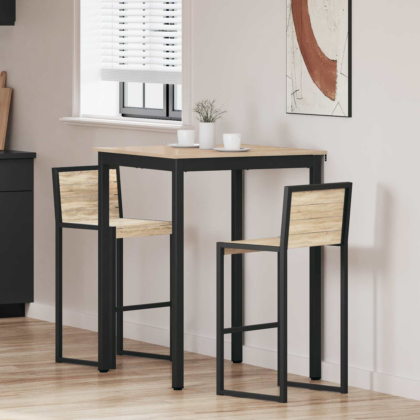 vidaXL Standing Bar Table Engineered Wood
