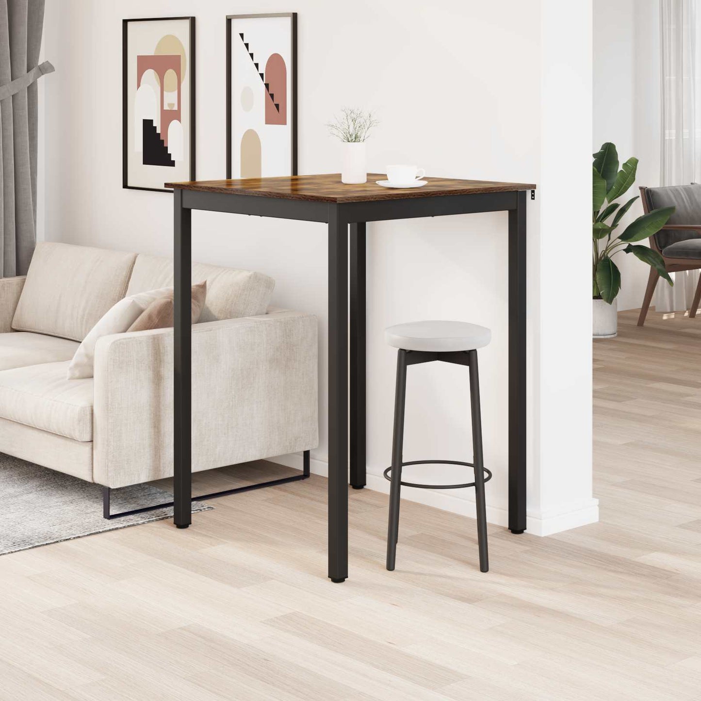 vidaXL Standing Bar Table Engineered Wood