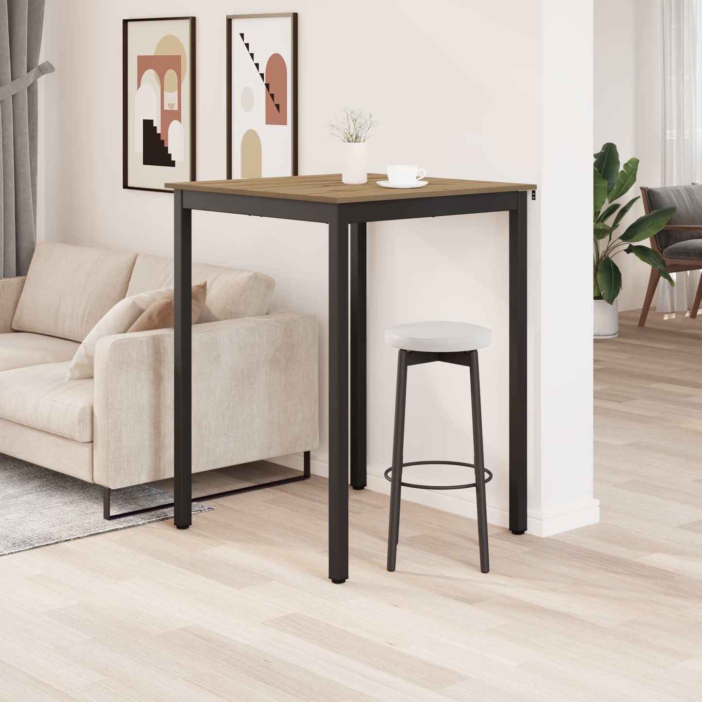 vidaXL Standing Bar Table Engineered Wood