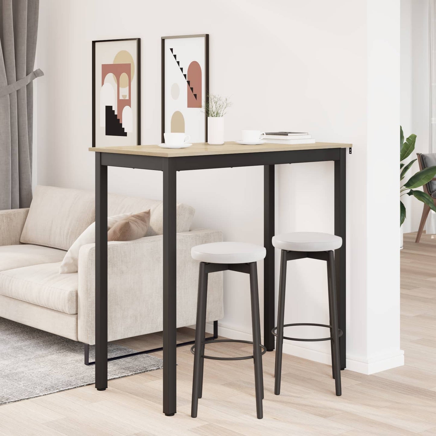 vidaXL Standing Bar Table Engineered Wood