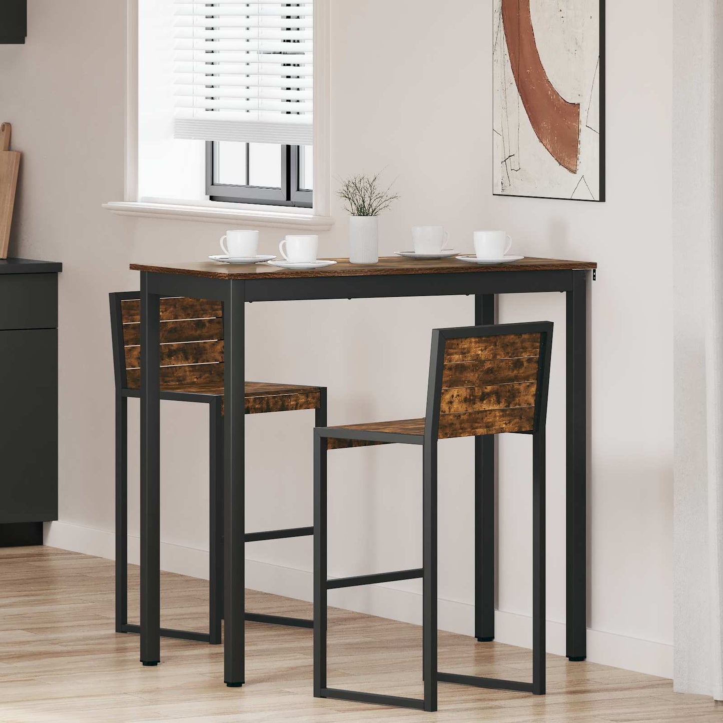 vidaXL Standing Bar Table Engineered Wood