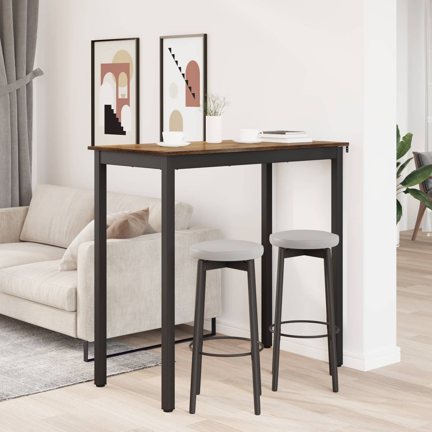 vidaXL Standing Bar Table Engineered Wood