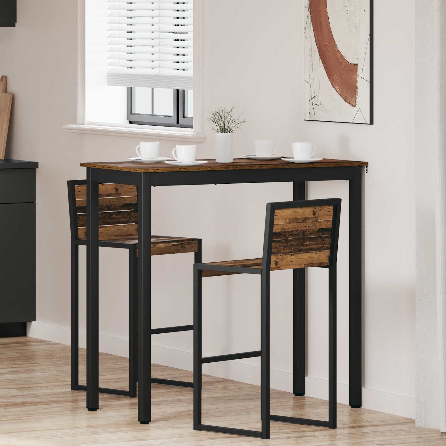 vidaXL Standing Bar Table Engineered Wood