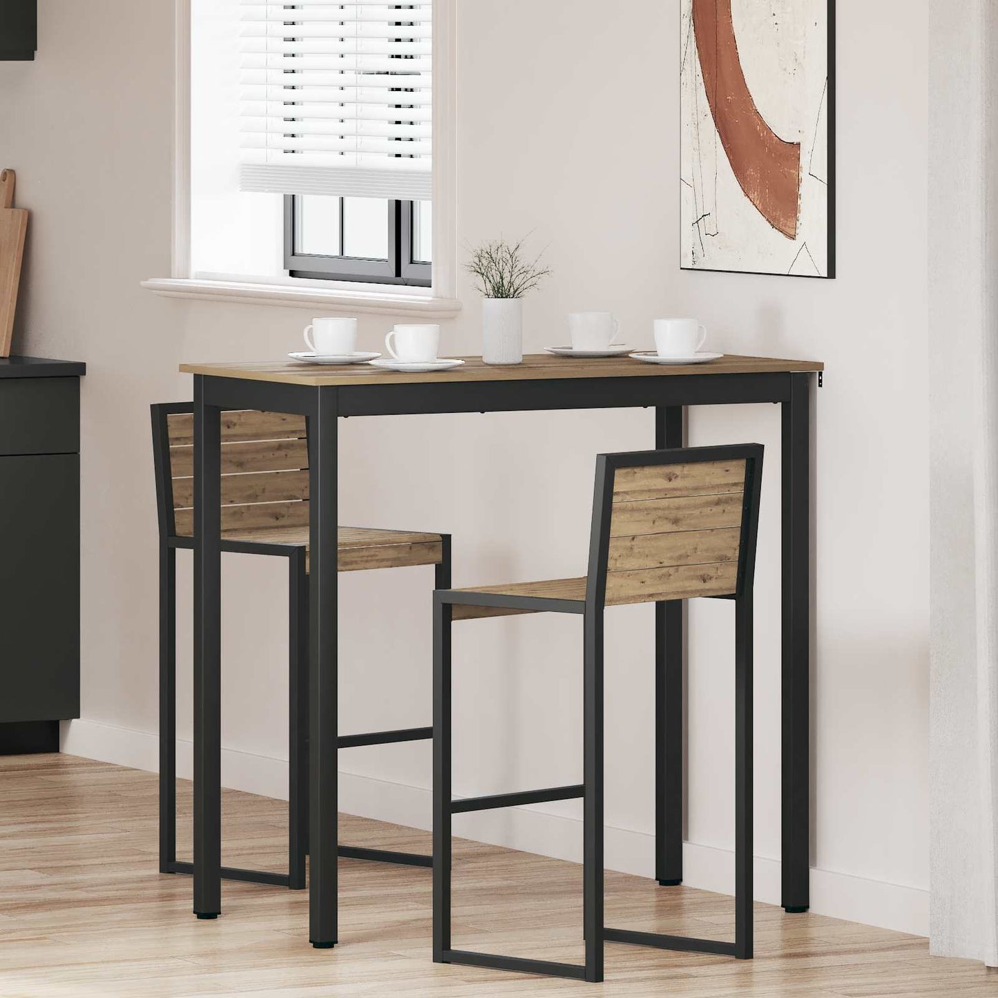 vidaXL Standing Bar Table Engineered Wood