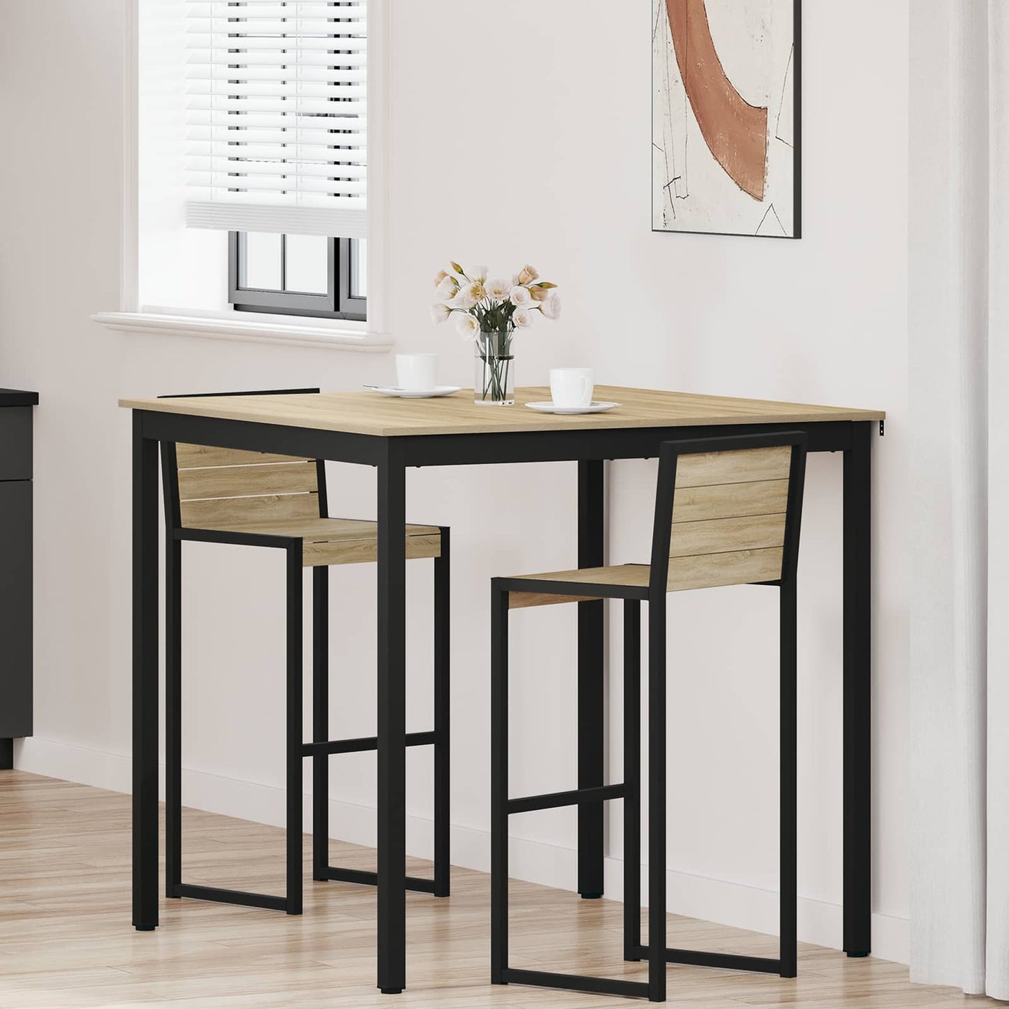 vidaXL Standing Bar Table Engineered Wood
