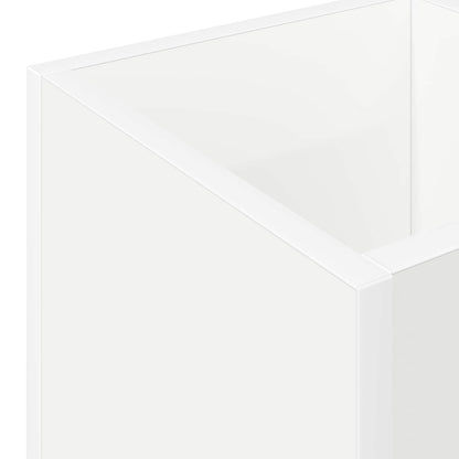 vidaXL Umbrella Stand White 25 x 24.5 x 64 cm Engineered Wood