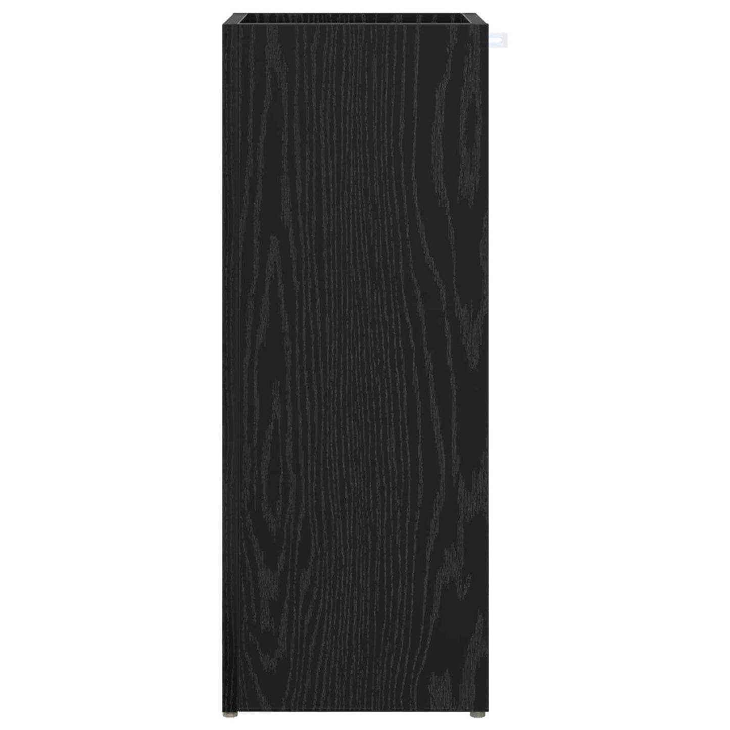vidaXL Umbrella Stand Black Oak 25 x 24.5 x 64 cm Engineered Wood
