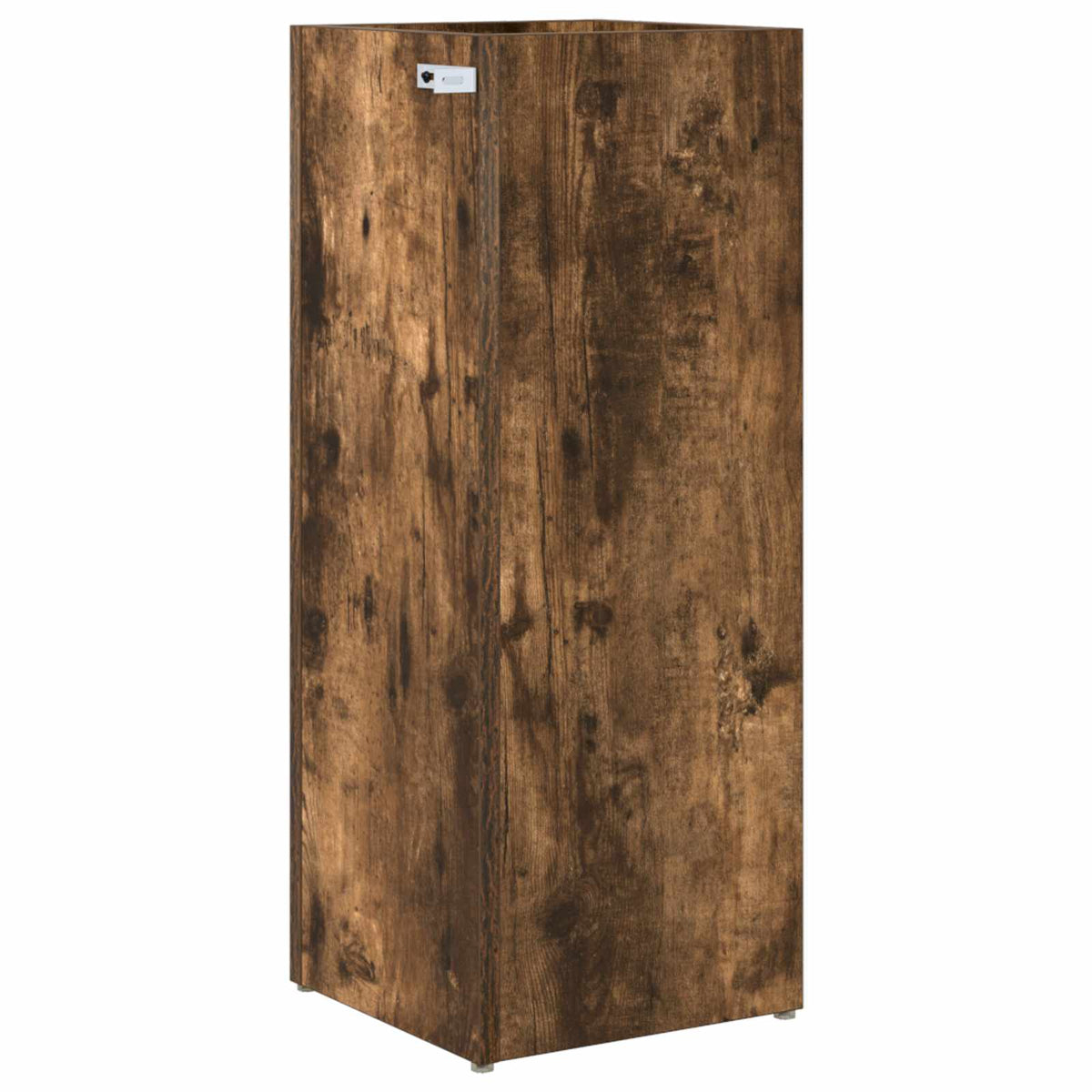 vidaXL Umbrella Stand Smoked Oak 25 x 24.5 x 64 cm Engineered Wood
