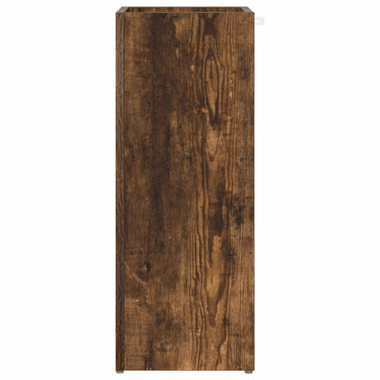 vidaXL Umbrella Stand Smoked Oak 25 x 24.5 x 64 cm Engineered Wood