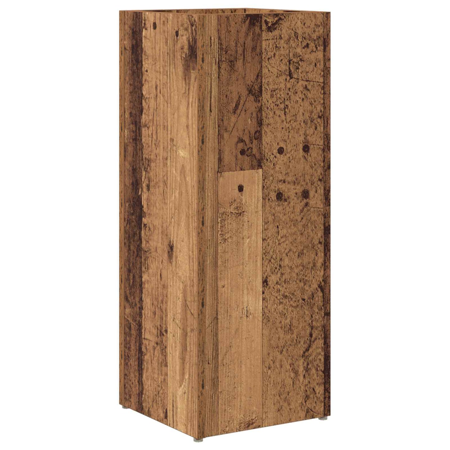vidaXL Umbrella Stand Old Wood 25 x 24.5 x 64 cm Engineered Wood