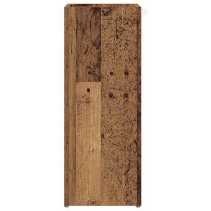 vidaXL Umbrella Stand Old Wood 25 x 24.5 x 64 cm Engineered Wood