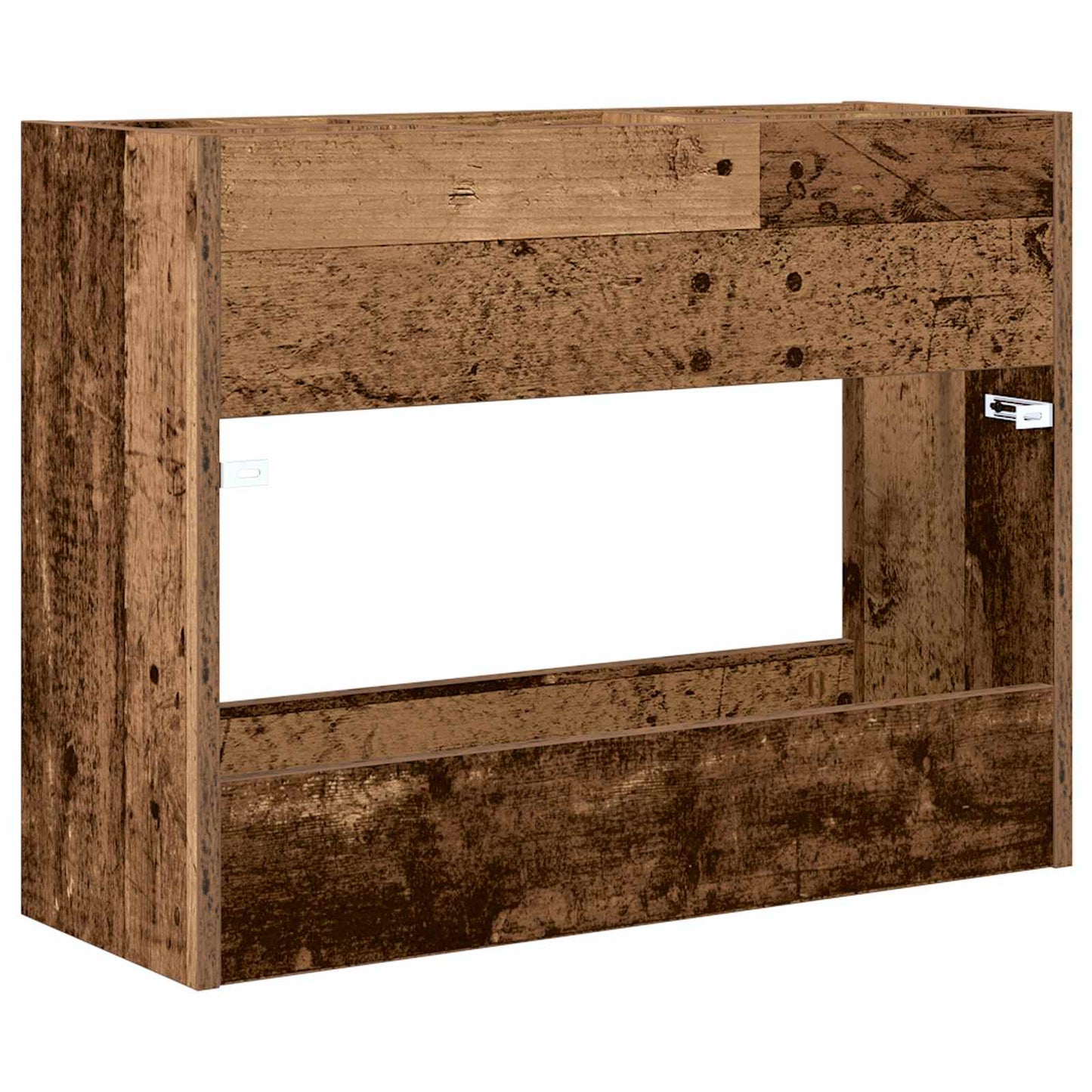 vidaXL Umbrella Stand Old Wood 65 x 24 x 50 cm Engineered Wood