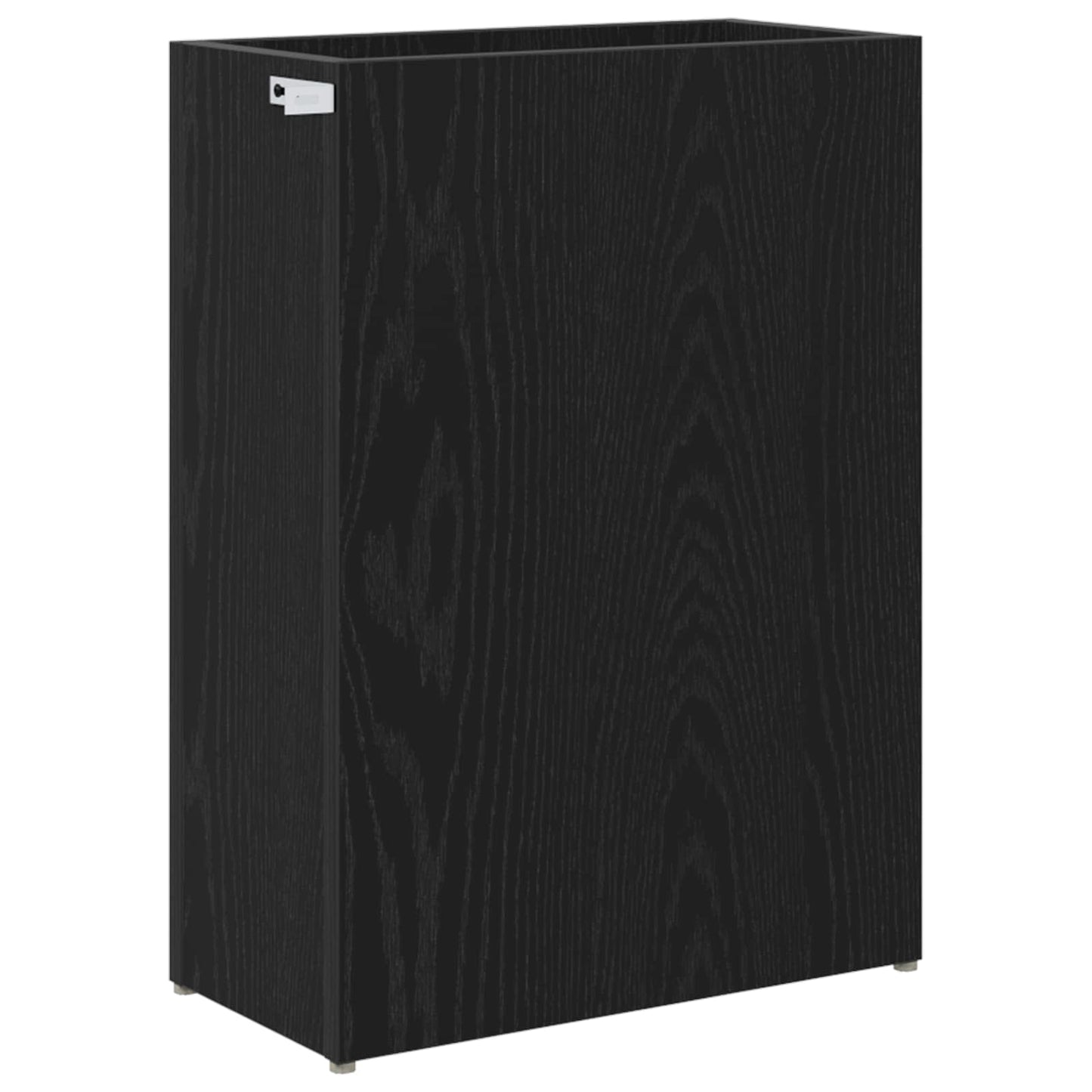 vidaXL Umbrella Stand Black Oak 40 x 20 x 55.5 cm Engineered Wood