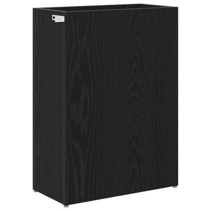 vidaXL Umbrella Stand Black Oak 40 x 20 x 55.5 cm Engineered Wood