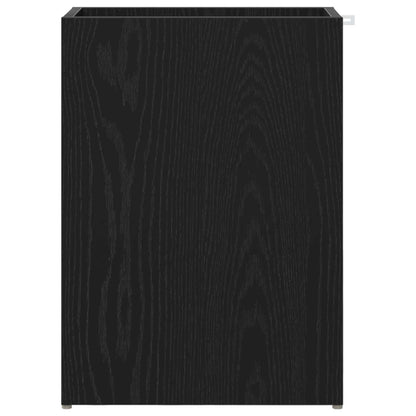 vidaXL Umbrella Stand Black Oak 40 x 20 x 55.5 cm Engineered Wood