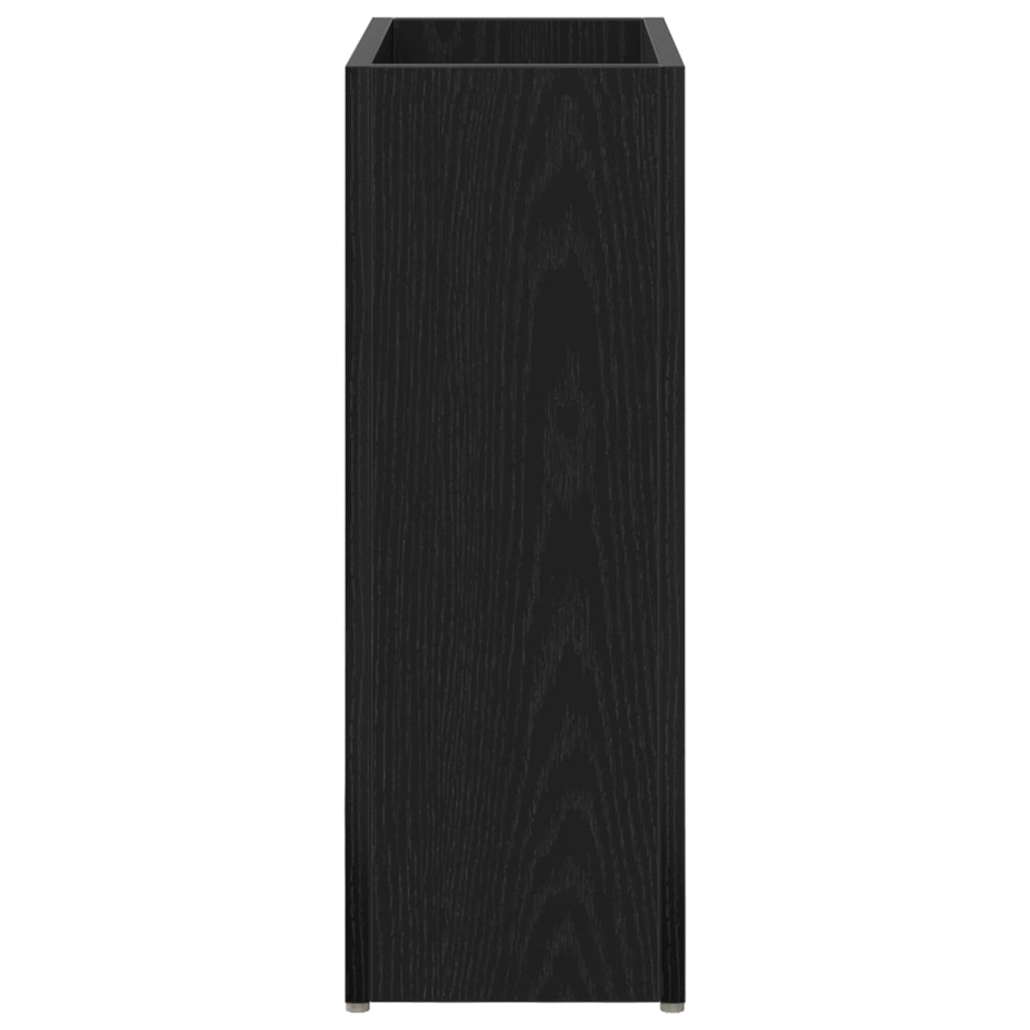 vidaXL Umbrella Stand Black Oak 40 x 20 x 55.5 cm Engineered Wood