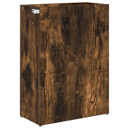 vidaXL Umbrella Stand Smoked Oak 40 x 20 x 55.5 cm Engineered Wood
