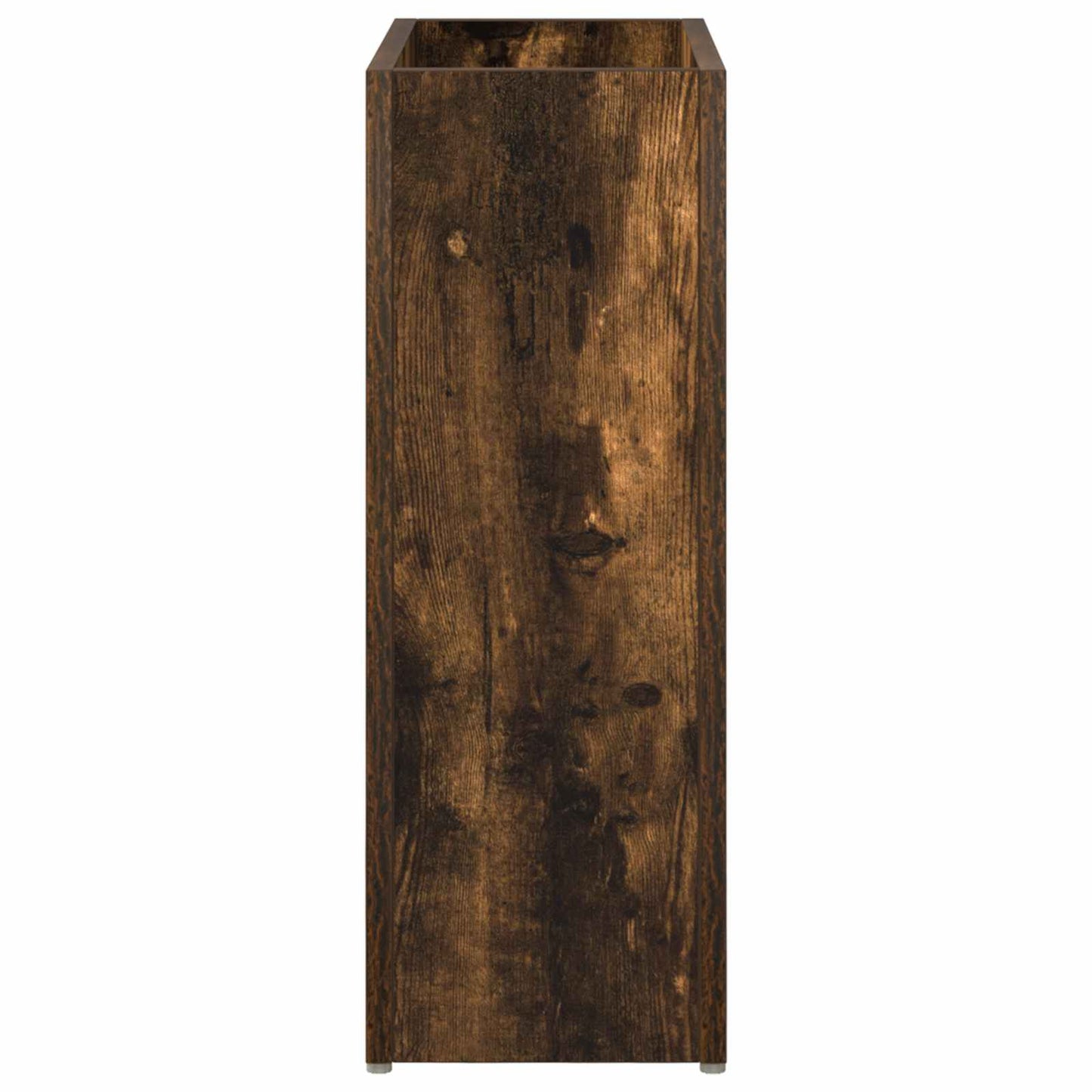 vidaXL Umbrella Stand Smoked Oak 40 x 20 x 55.5 cm Engineered Wood