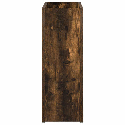 vidaXL Umbrella Stand Smoked Oak 40 x 20 x 55.5 cm Engineered Wood