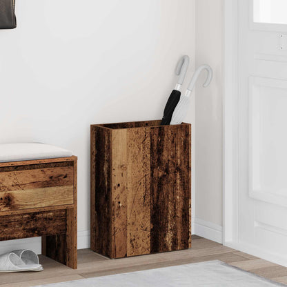 vidaXL Umbrella Stand Old Wood 40 x 20 x 55.5 cm Engineered Wood