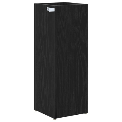 vidaXL Umbrella Stand Black Oak 20 x 20 x 55.5 cm Engineered Wood