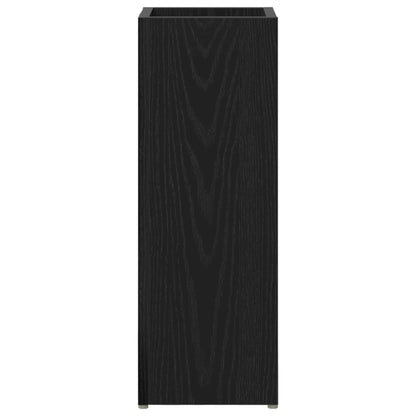 vidaXL Umbrella Stand Black Oak 20 x 20 x 55.5 cm Engineered Wood