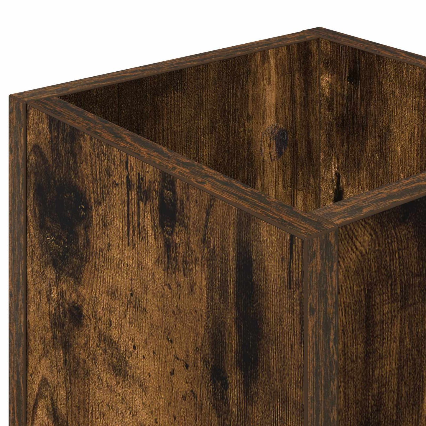 vidaXL Umbrella Stand Smoked Oak 20 x 20 x 55.5 cm Engineered Wood