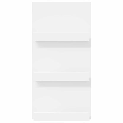 vidaXL Magazine Rack with Shelf White 51 x 11 x 102 cm Engineered Wood