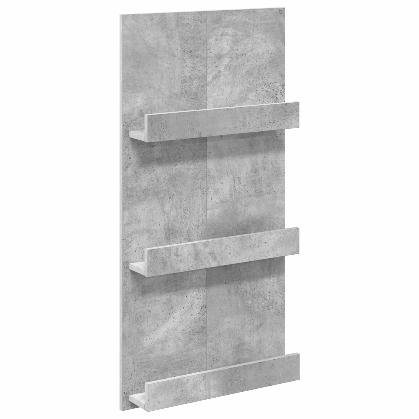 vidaXL Magazine Rack Concrete Grey 51 x 11 x 102 cm Engineered Wood