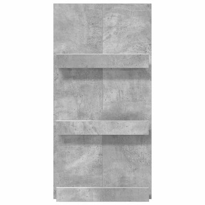 vidaXL Magazine Rack Concrete Grey 51 x 11 x 102 cm Engineered Wood