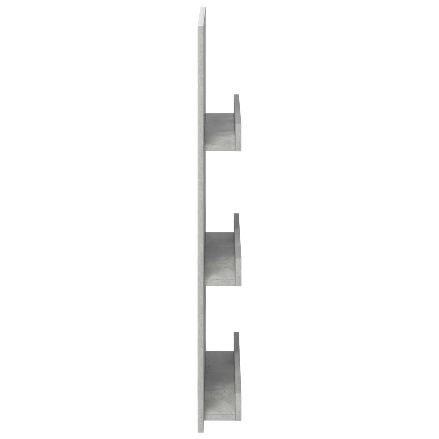 vidaXL Magazine Rack Concrete Grey 51 x 11 x 102 cm Engineered Wood