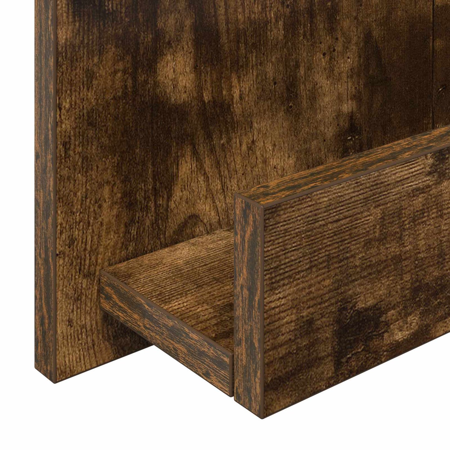 vidaXL Magazine Rack Smoked Oak 51 x 11 x 102 cm Engineered Wood
