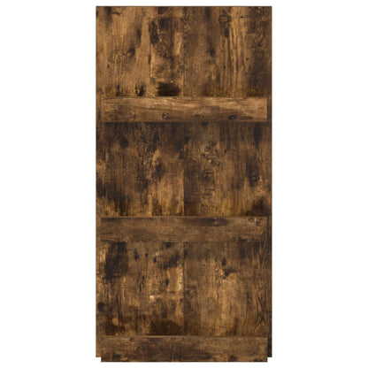 vidaXL Magazine Rack Smoked Oak 51 x 11 x 102 cm Engineered Wood