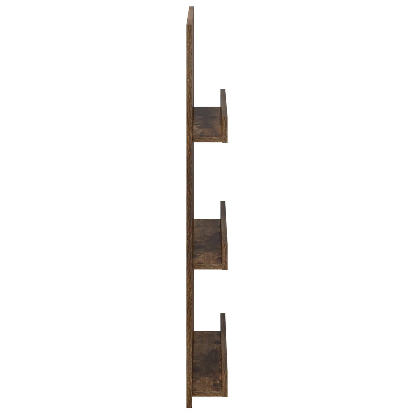 vidaXL Magazine Rack Smoked Oak 51 x 11 x 102 cm Engineered Wood