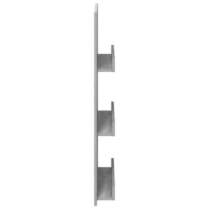 vidaXL Magazine Rack Grey Sonoma 51 x 11 x 102 cm Engineered Wood