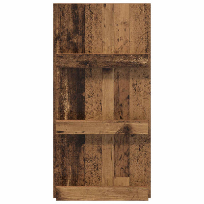 vidaXL Magazine Rack Old Wood 51 x 11 x 102 cm Engineered Wood