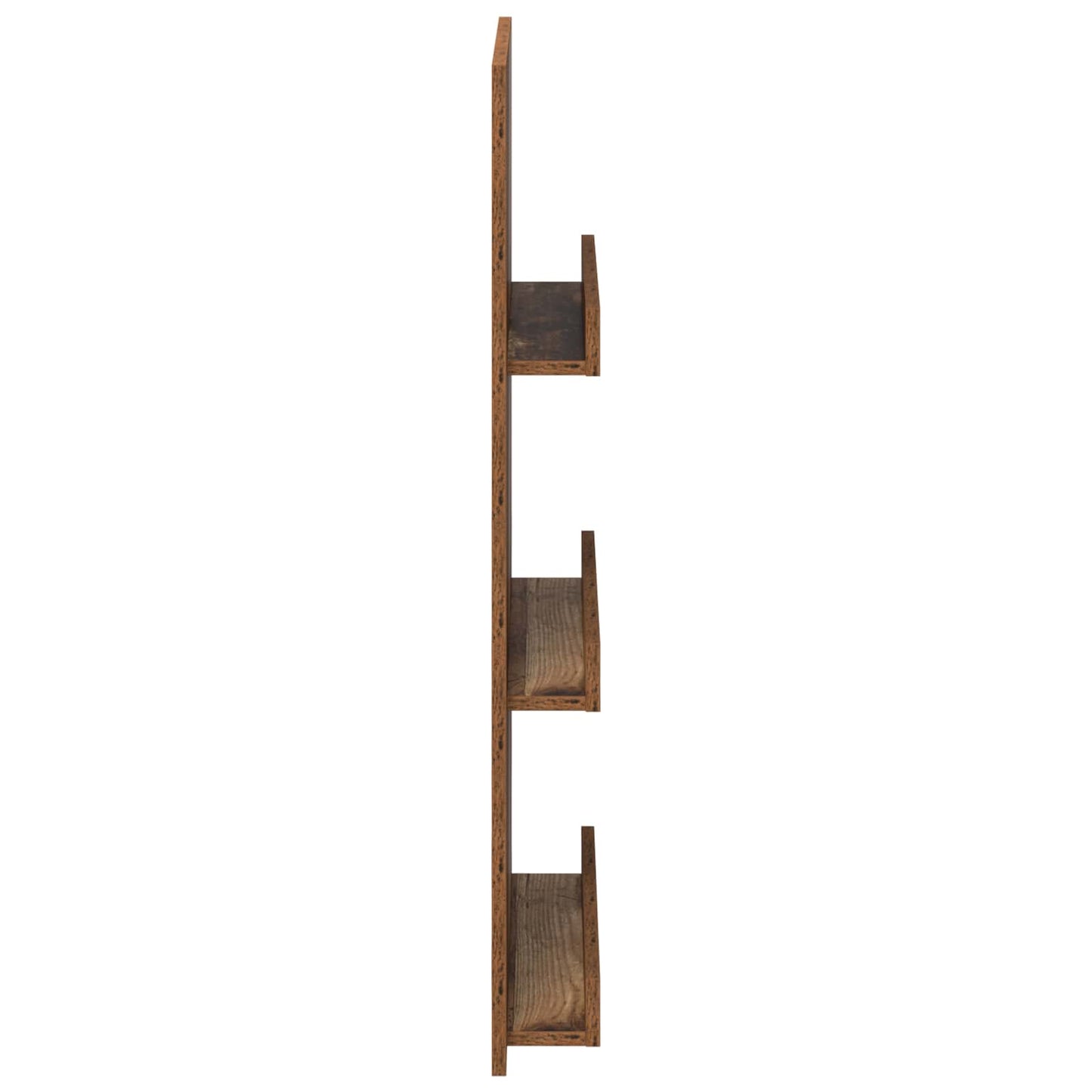 vidaXL Magazine Rack Old Wood 51 x 11 x 102 cm Engineered Wood