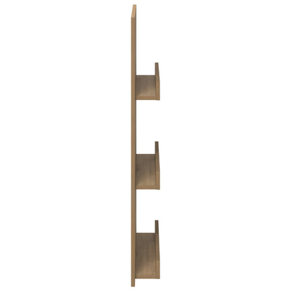vidaXL Magazine Rack Artisan Oak 51 x 11 x 102 cm Engineered Wood