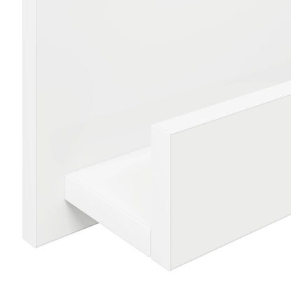 vidaXL Magazine Rack with Shelf White 43 x 11 x 102 cm Engineered Wood