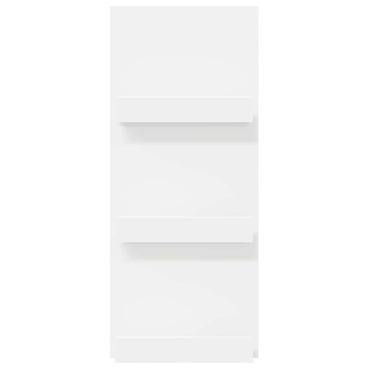 vidaXL Magazine Rack with Shelf White 43 x 11 x 102 cm Engineered Wood
