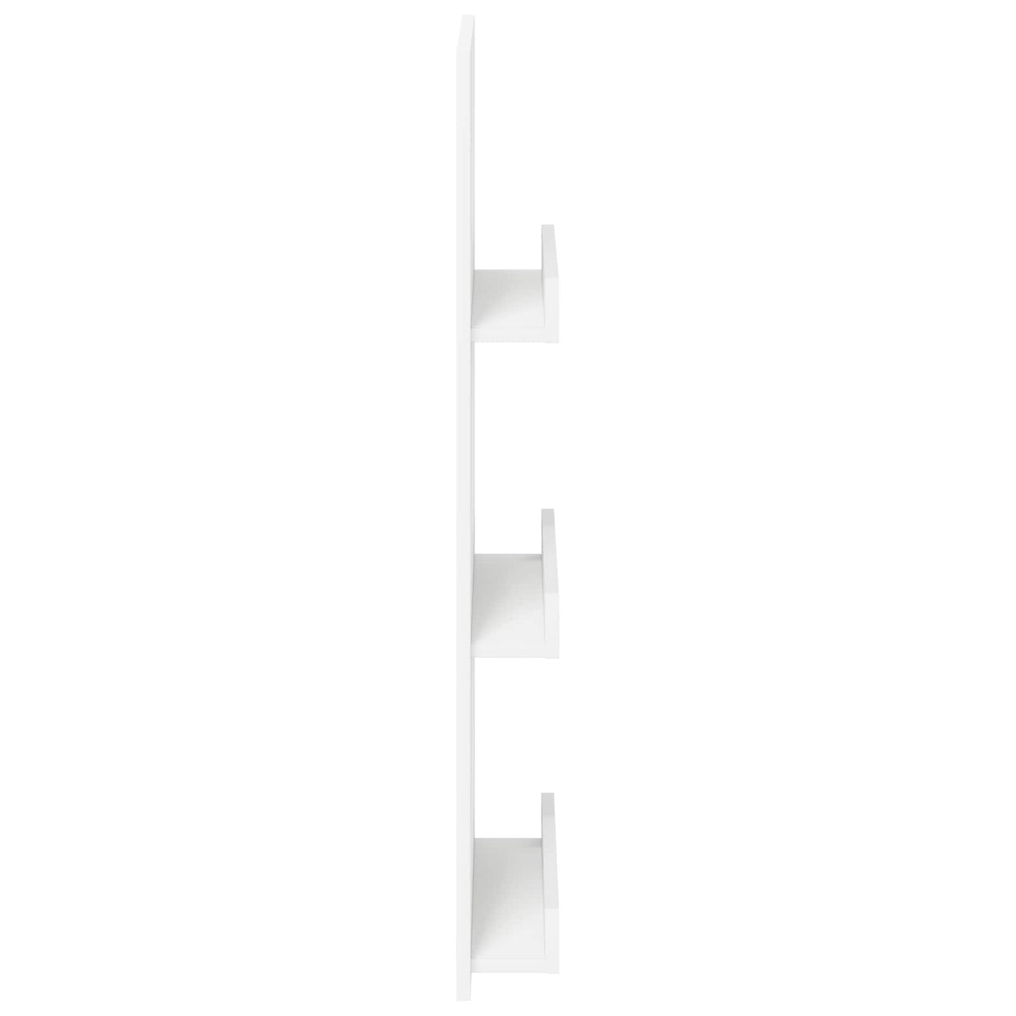 vidaXL Magazine Rack with Shelf White 43 x 11 x 102 cm Engineered Wood