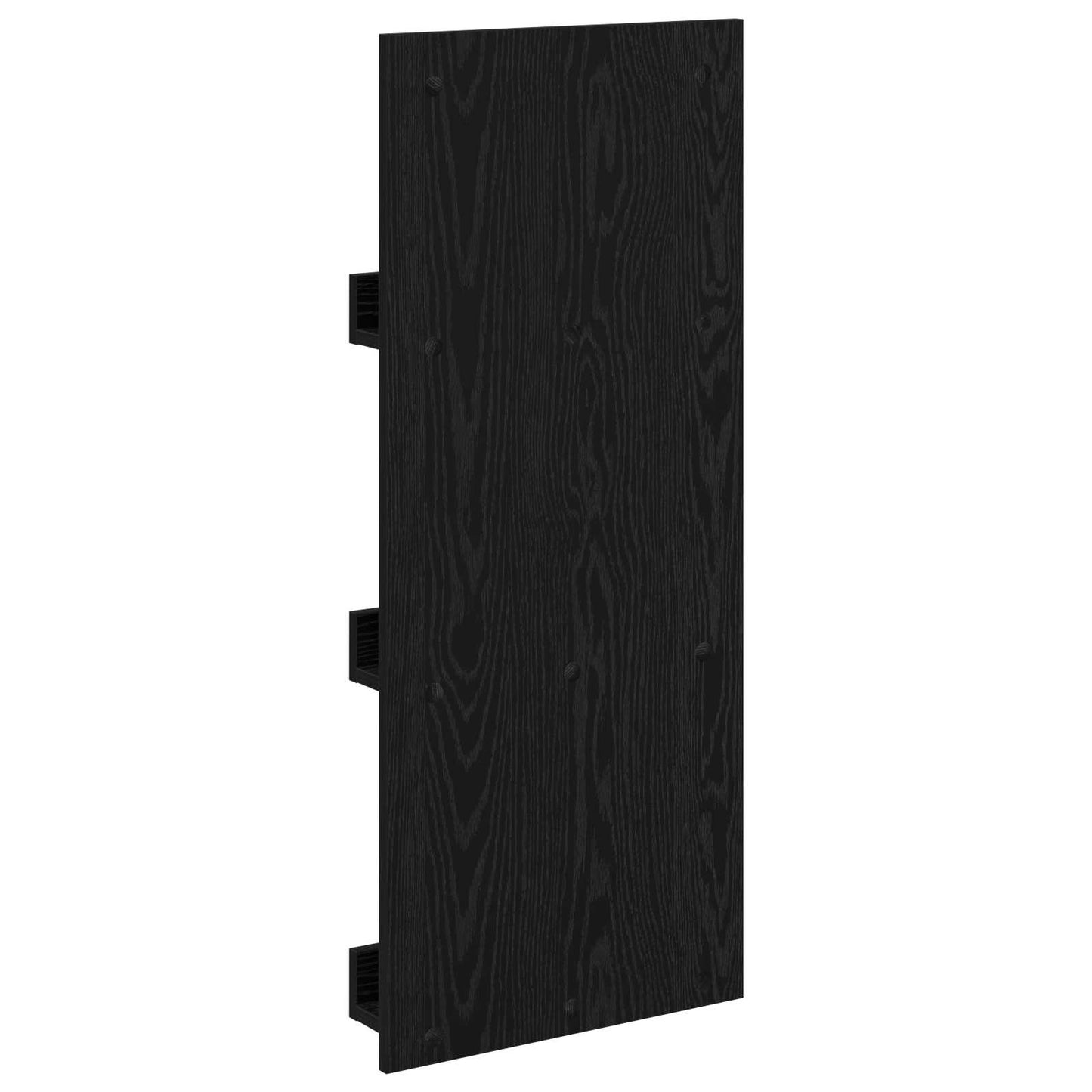 vidaXL Magazine Rack Black Oak 43 x 11 x 102 cm Engineered Wood